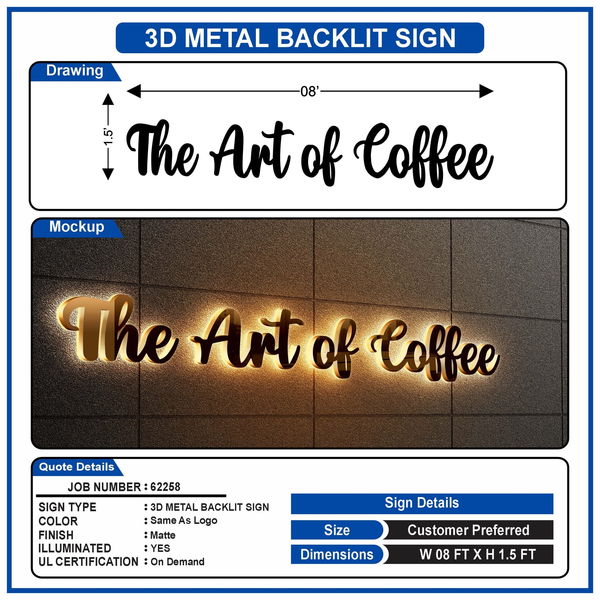 custom aluminum signs