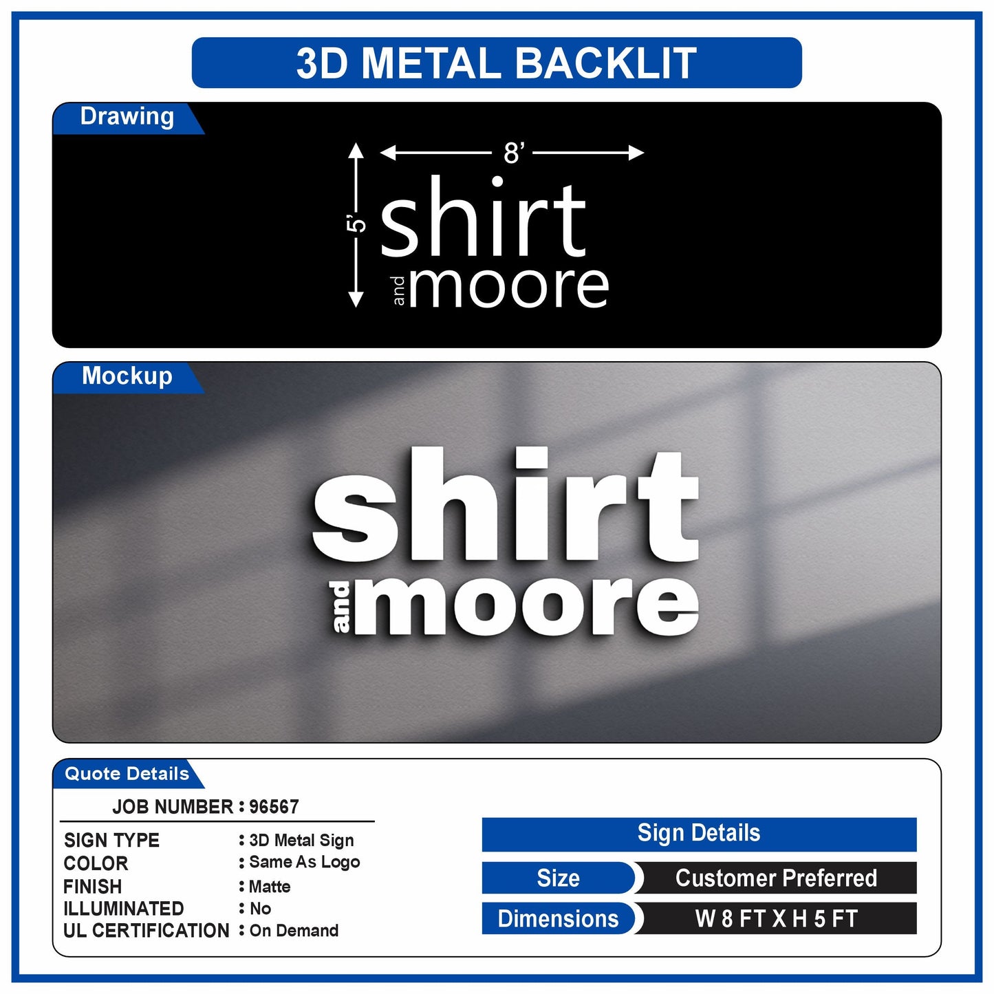 custom metal sign