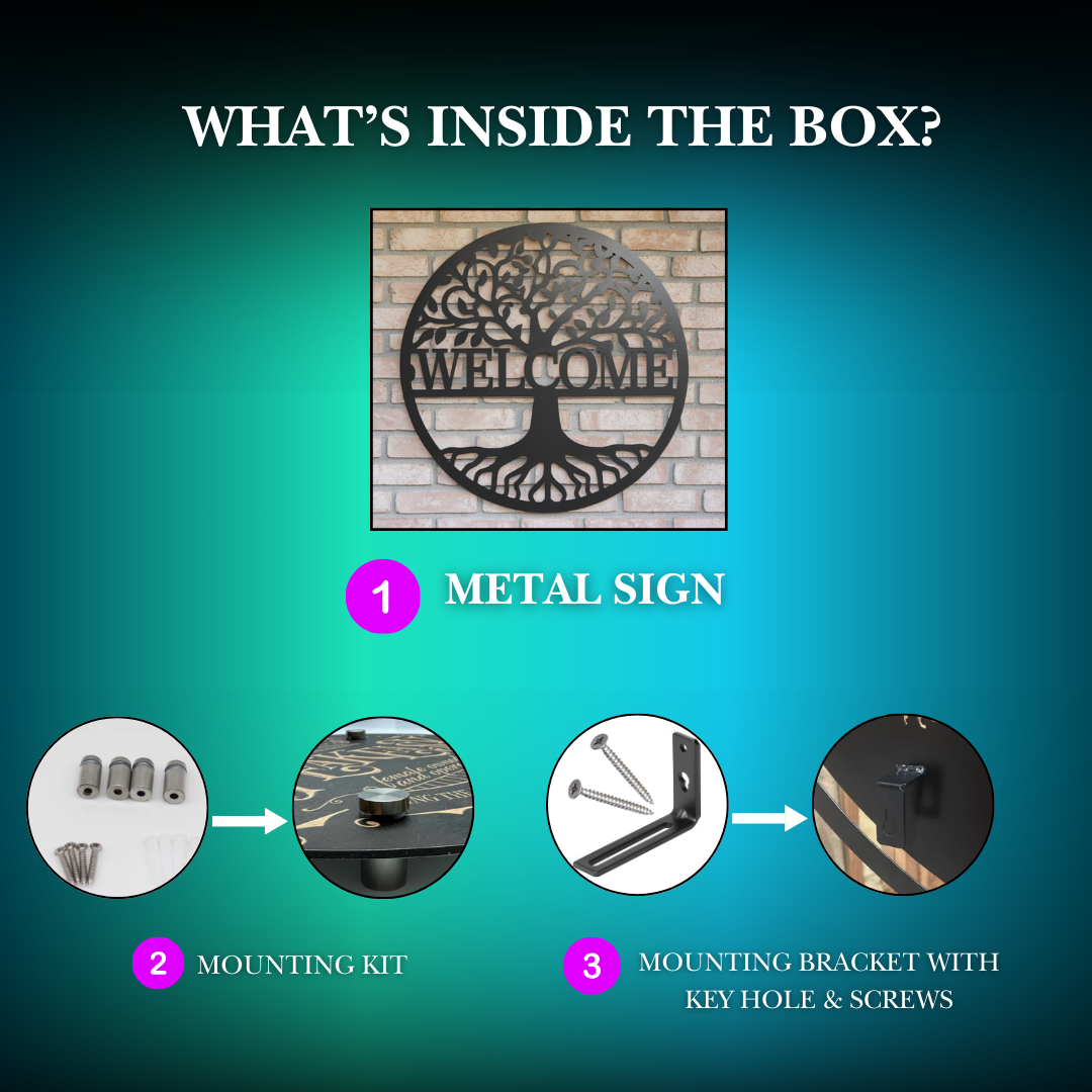 metal sign