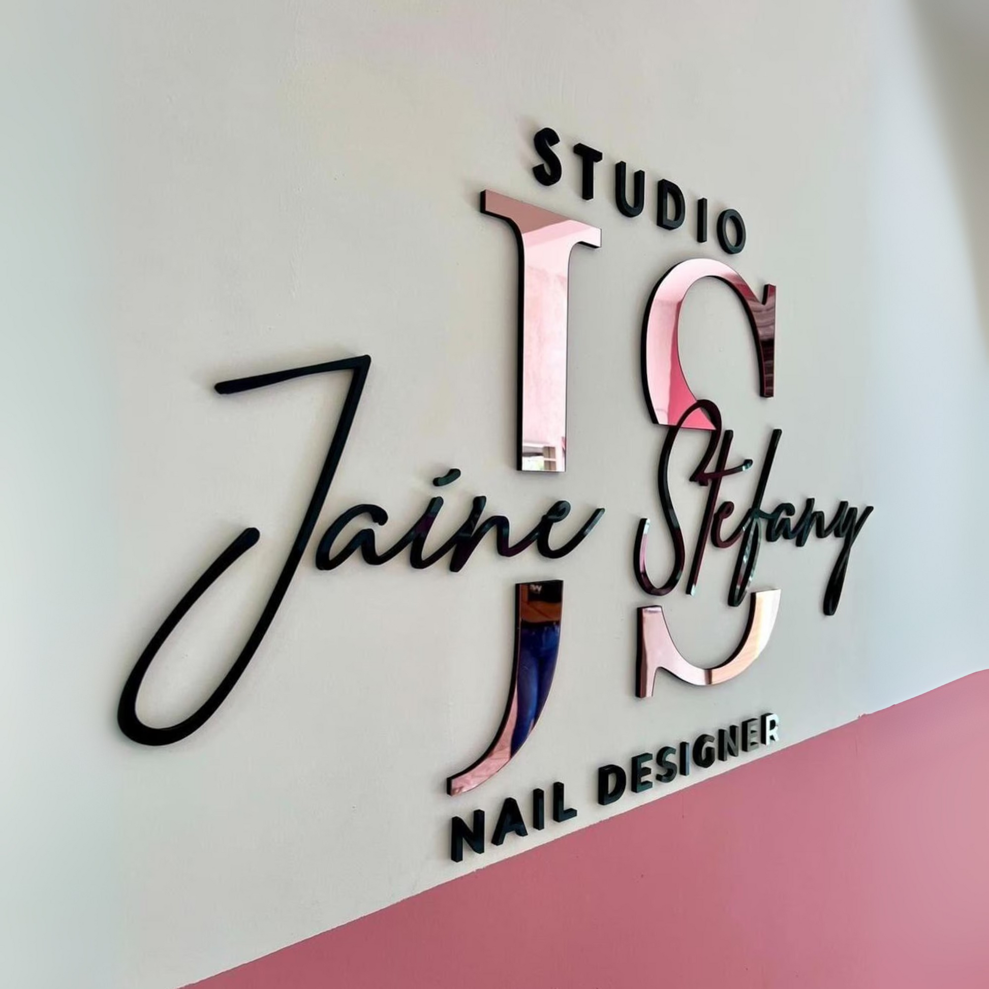 Laser cut name sign for office or desk display