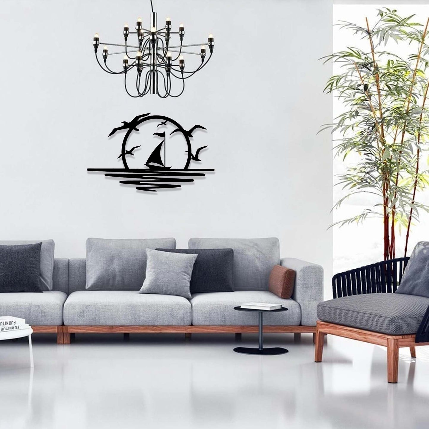 metal boat Sign Art For Home