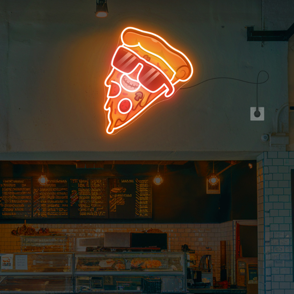 pizza neon sign Wall