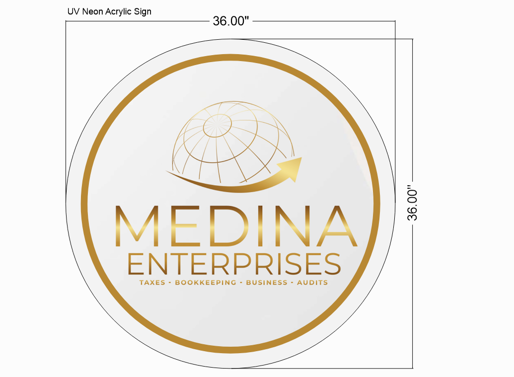 Round Acrylic Sign For Jessica