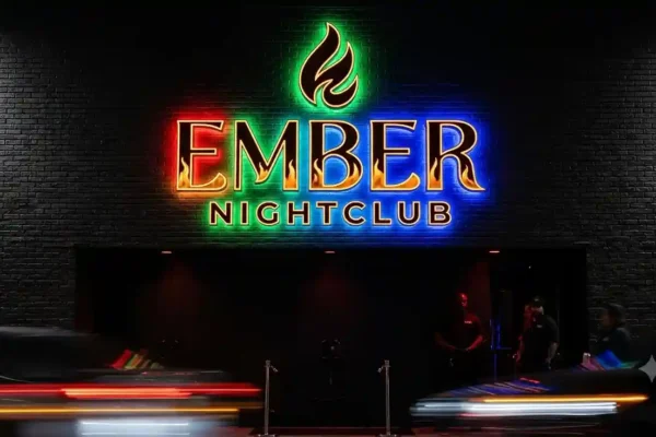 Ember Nightclub — RGB dual-lit logo