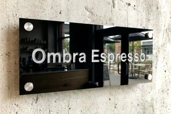 Ombra Espresso Acrylic signs