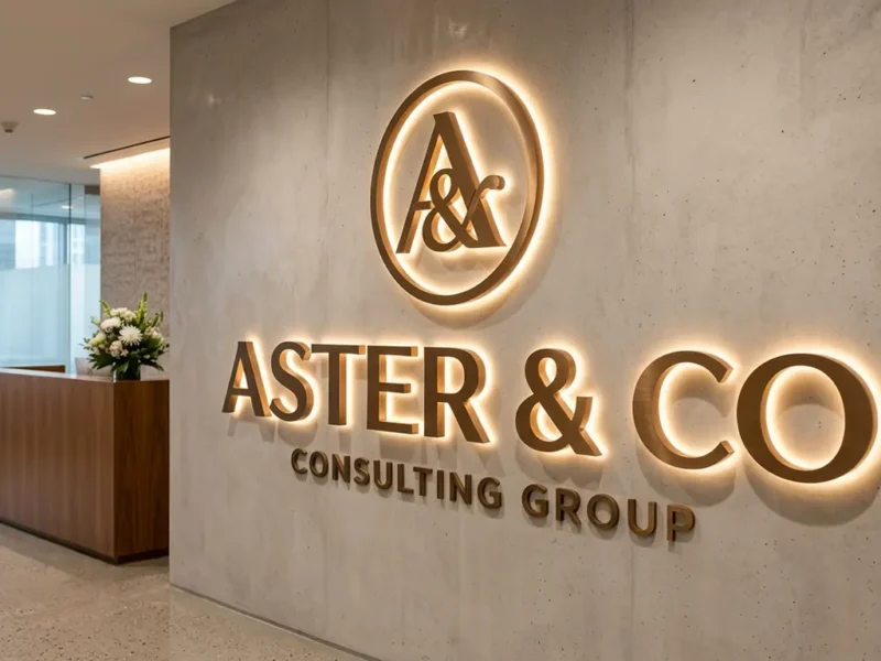 custom interior office signs