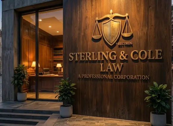 Sterling & Cole Law — brass, non-lit