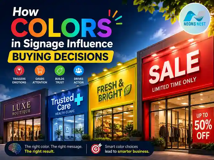 How Colors in Signage Influence Buying Decisions