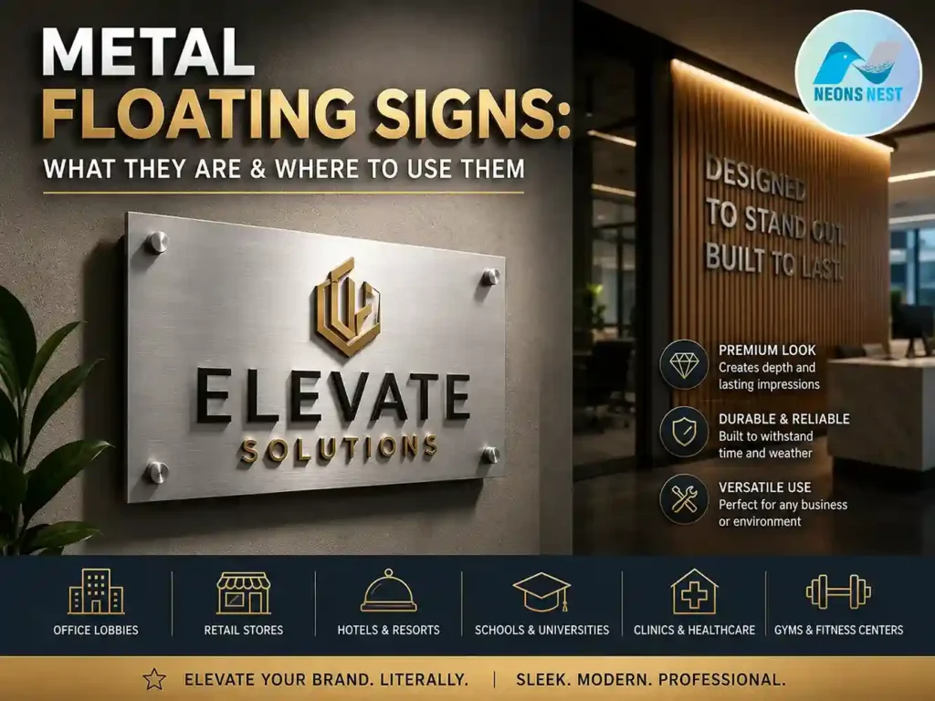 Metal Floating Signs What They Are and Where to Use Them
