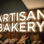 Artisan Bakery - Illuminated 3d front and backlit sign